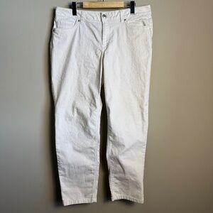 CLEO Women's 12 Every‎ Body White Jeans Festival Nights Casual Y2K Vibe Stretch